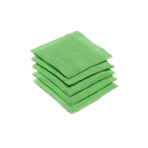 Plain Gauze Swab 10x10cm 12 Ply Green Double-wrapped 5 Pack x 20
