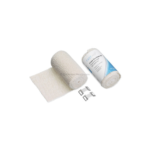 Fast Aid Crepe Bandage BP 5cm x 4.5m x 12, front product pack view
