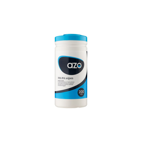 Azo 70% IPA Disinfectant Wipes x 200 - Case of 12, product view