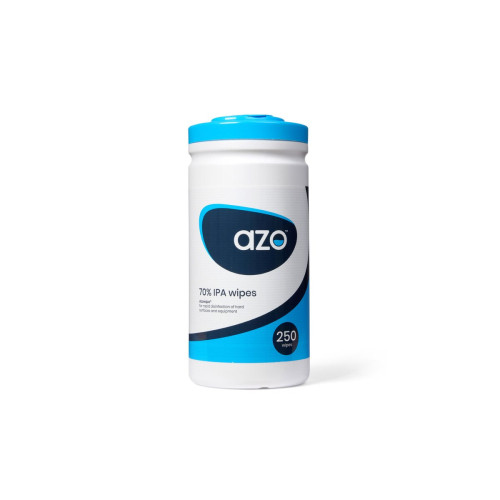Azo Economy 70% IPA Disinfectant Wipes x 250 - Case of 12, product view