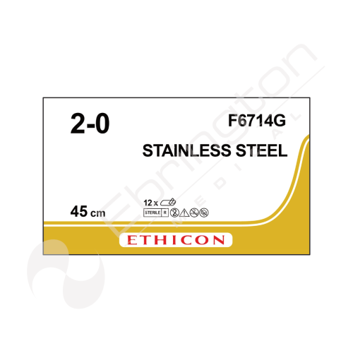 Surgical Stainless Steel Sutures F6714G x 12