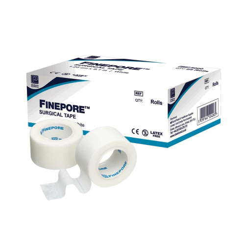 Finepore Medical Tape 5cm x 9.1m - Pack of 6