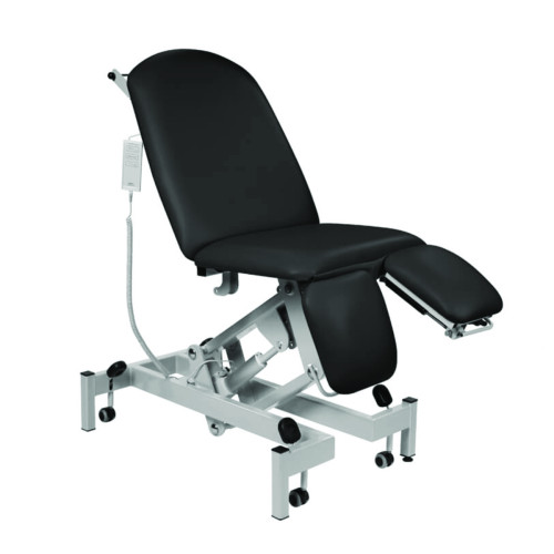 Sunflower Fusion Treatment Chair with Single Foot Section - Electric - Black