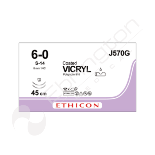 Vicryl Sutures J570G x 12