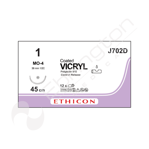 Vicryl Sutures J702D x 12