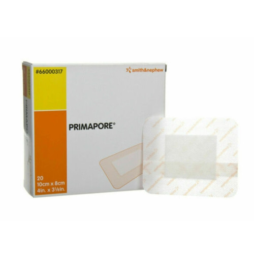 Primapore Adhesive Island Dressings - 66000317 - 10cm x 8cm x 20