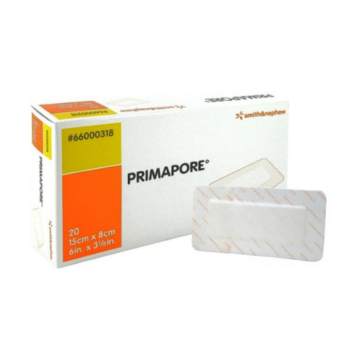 Primapore Adhesive Island Dressings - 66000318 - 15cm x 8cm x 20