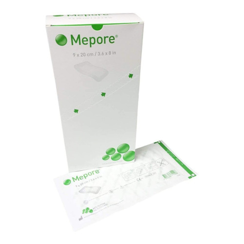 Mepore Self&acirc;Adherent Dressings - 671100 - 9cm x 20cm x 30, front/pack view