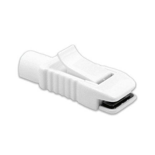 Contec White Alligator Snap Clip Connectors for Tab Electrodes x 10