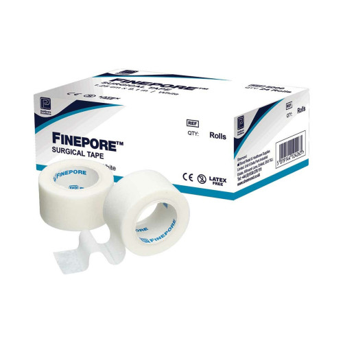 Finepore Medical Tape (5cm x 9.1m) x 6, front product view