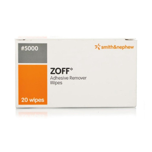 ZOFF Adhesive Remover Wipes x 20 Sachets, primary view