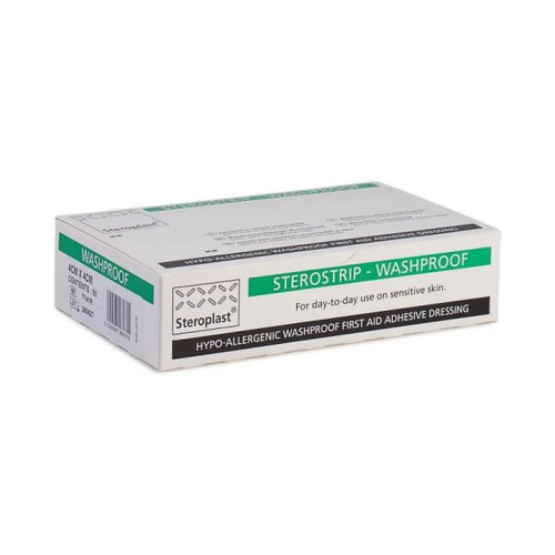 Sterostrip Washproof Plasters (4cm x 4cm) x 50, primary view