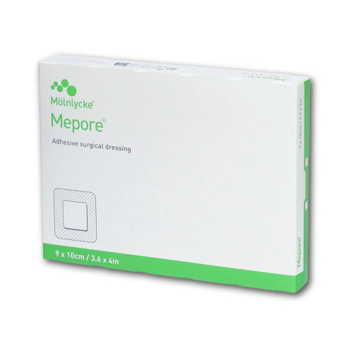 Mepore Self&acirc;Adherent Dressings - 670900 - 9cm x 10cm x 50, front/pack view