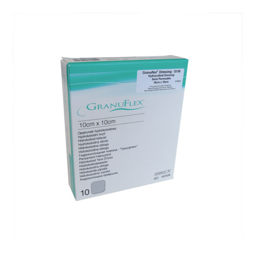 Granuflex Dressing - 187639 - 10cm x 10cm x 10, front/pack view
