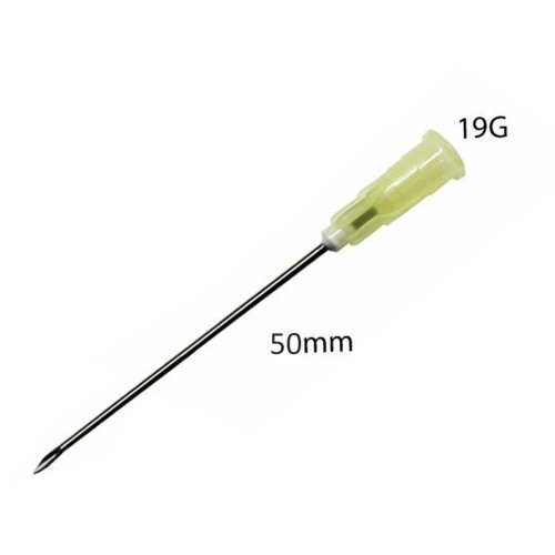 Hypodermic Needle - Cream - 19g x 50mm x 100