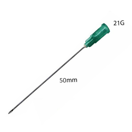 Hypodermic Needle - Green - 21g x 50mm x 100
