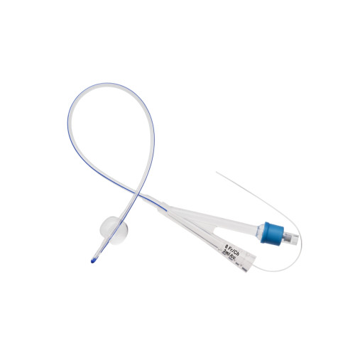 2-Way Silicone Foley Catheter Straight Tip with Stylet â€“ 6CH