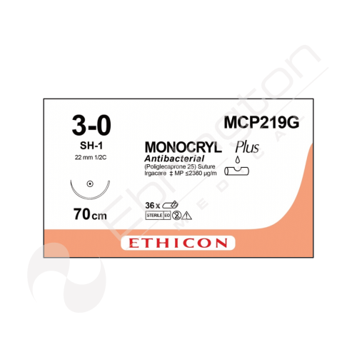 Monocryl Plus Sutures MCP219G x 36