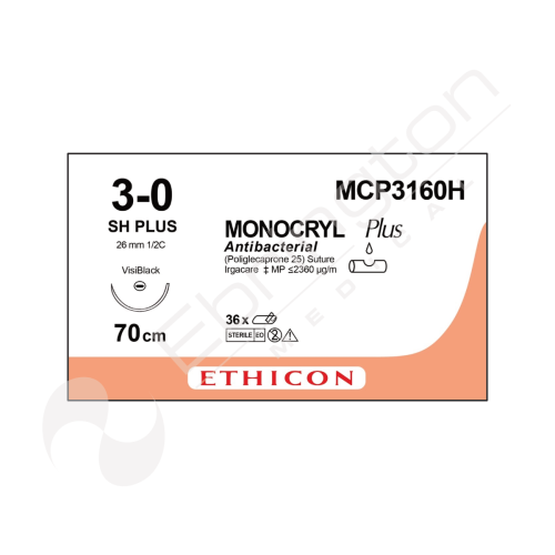 Monocryl Plus Sutures MCP3160H x 36
