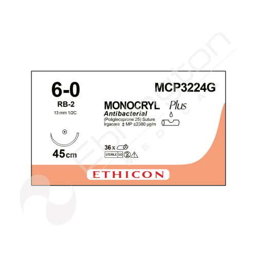 Monocryl Plus Sutures MCP3224G x 12