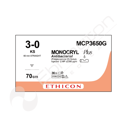 Monocryl Plus Sutures MCP3650G x 12