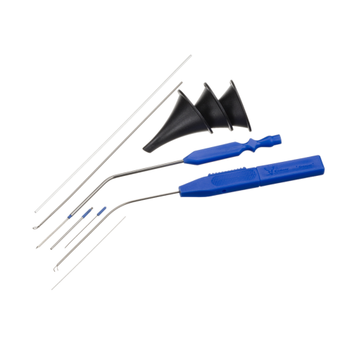 Basic Myringotomy Kit With Grasper And Curved Needle x 10