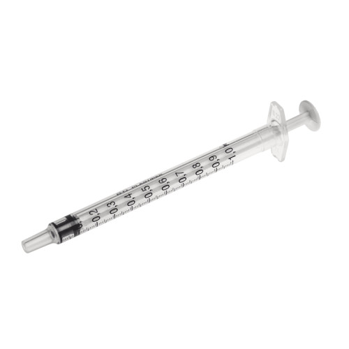 Disposable Luer Slip Syringes - 1ml x 100