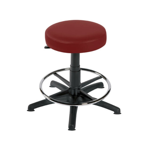 Gas Lift Stool with Foot Ring - Rosehip - Glides