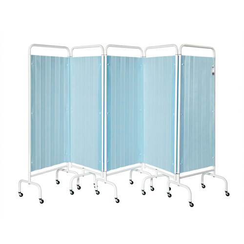 Replacement Disposable Curtains for Five Panel Screen - Pastel Blue