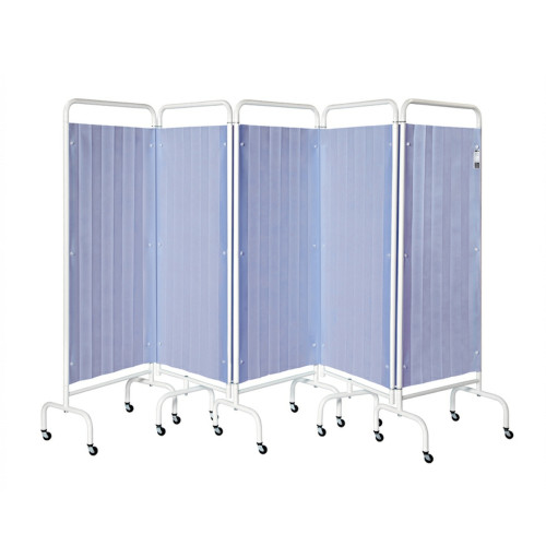 Sunflower Five Panel Screen with Disposable Curtains - Summer Blue