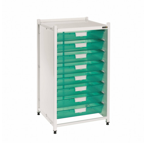 Vista Low Level Module - 8 Single Depth Trays - Green Tray
