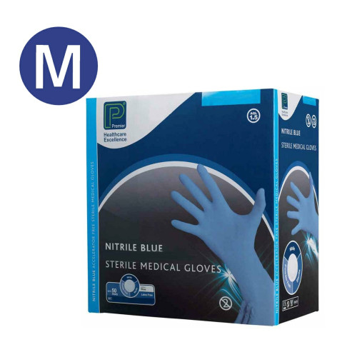 Sterile Nitrile Gloves x 50prs - Medium
