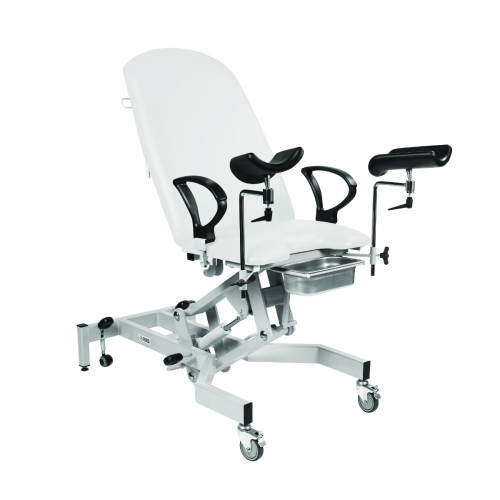 Sunflower Fusion Gynae Hydraulic Couch - Snow White