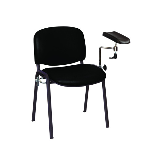 Sunflower Vinyl Upholstered Phlebotomy & Treatment Chair - Black
