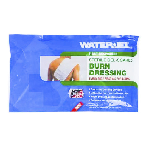 Water-Jel Sterile Burn Dressings - 20cm x 45cm, front/pack view