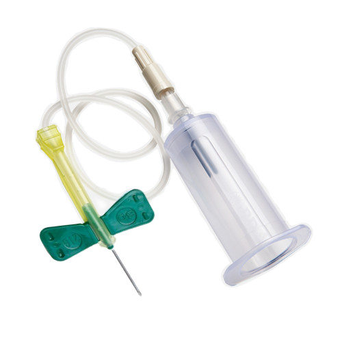 Sterile Blood Collection Set with Pre-attached Holder - 21g Green x 25
