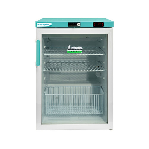 PPGR158BT-DLK Pharmacy Plus Bluetooth Enabled Fridge with Glass Door and Digilock - 158 Litre