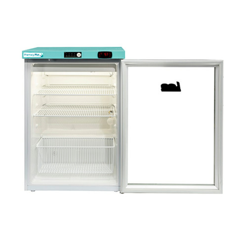 PPGR158BT-LHH Pharmacy Plus Bluetooth Enabled Fridge with Glass Door - 158 Litre (Left Hand Hinge)