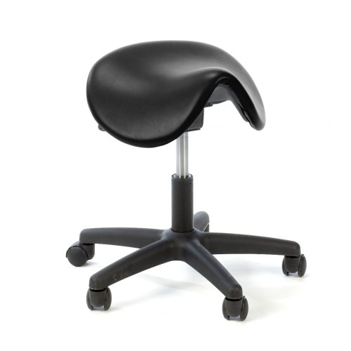Plinth Model 1018 Saddle Stool - Cobalt
