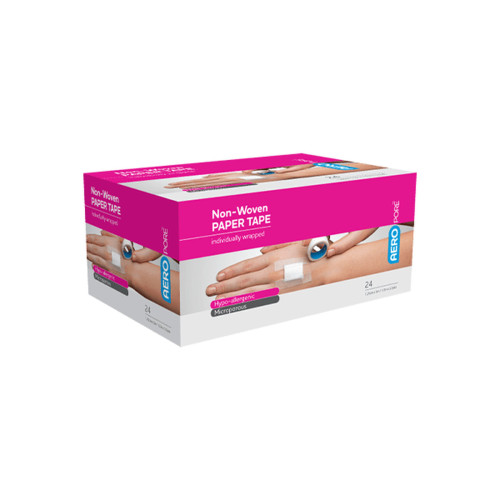 Aeropore White Microporous Paper Tape (1.25cm x 5m) x 24, front product view
