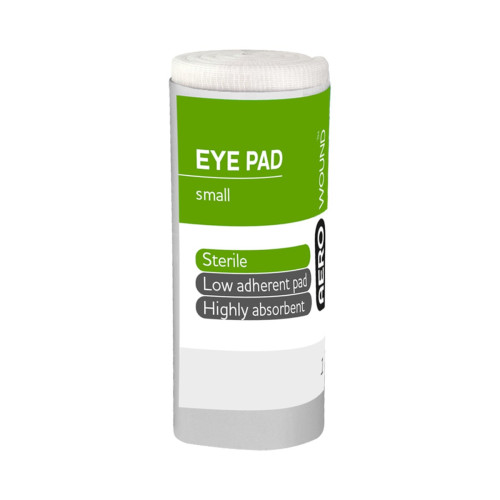 Aerowound HSE Eye Pad x 12 - HSE01, front/pack view