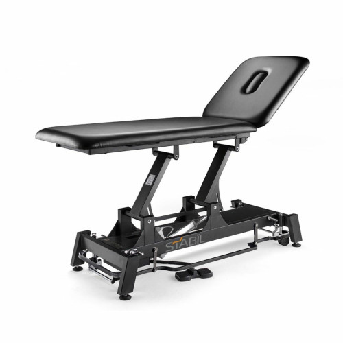 Stabil Pro 2-Section Treatment Table - Black Frame & Upholstery