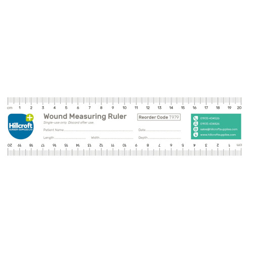 Disposable Paper Wound Measuring Ruler - 20cm - Pack of 100