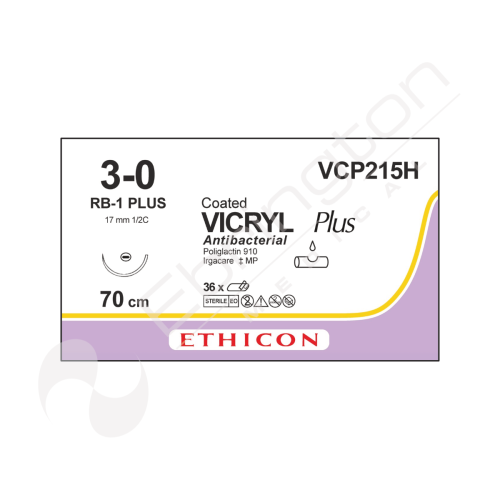 Vicryl Plus Sutures VCP215H x 36