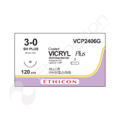 Vicryl Plus Sutures VCP2406G x 12