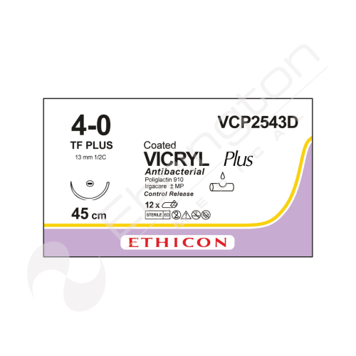 Vicryl Plus Sutures VCP2543D x 12
