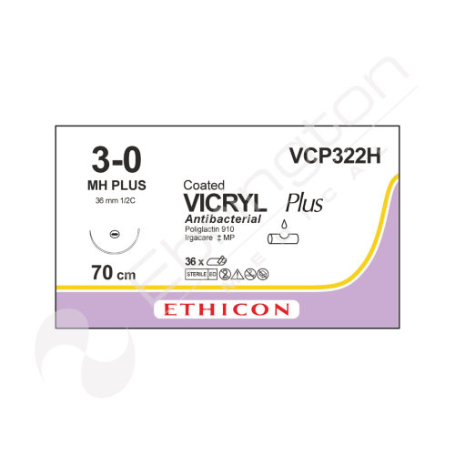 Vicryl Plus Sutures VCP322H x 36