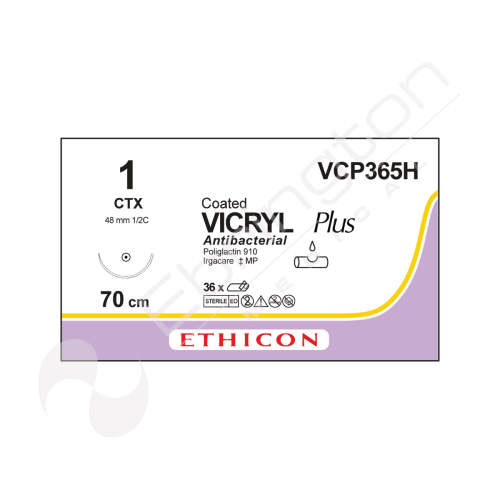 Vicryl Plus Sutures VCP365H x 36