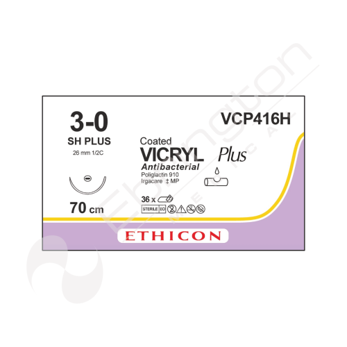 Vicryl Plus Sutures VCP416H x 36