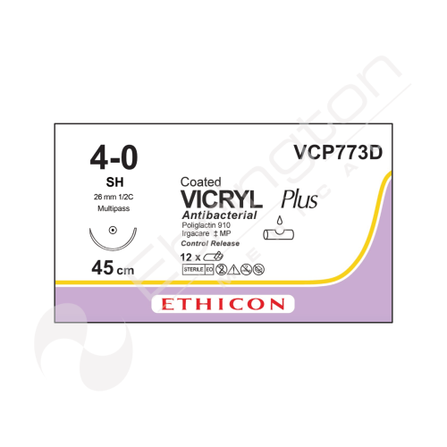 Vicryl Plus Sutures VCP773D x 12